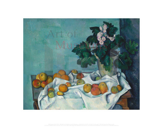 Still Life with Apples and a Pot of Primroses