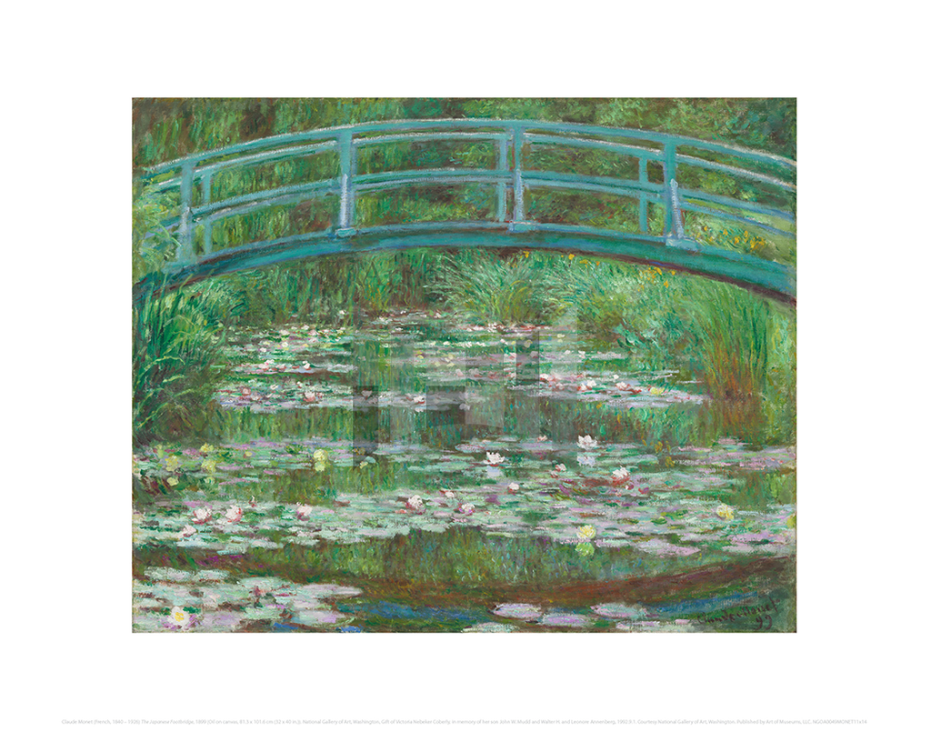 The Japanese Footbridge, Claude Monet